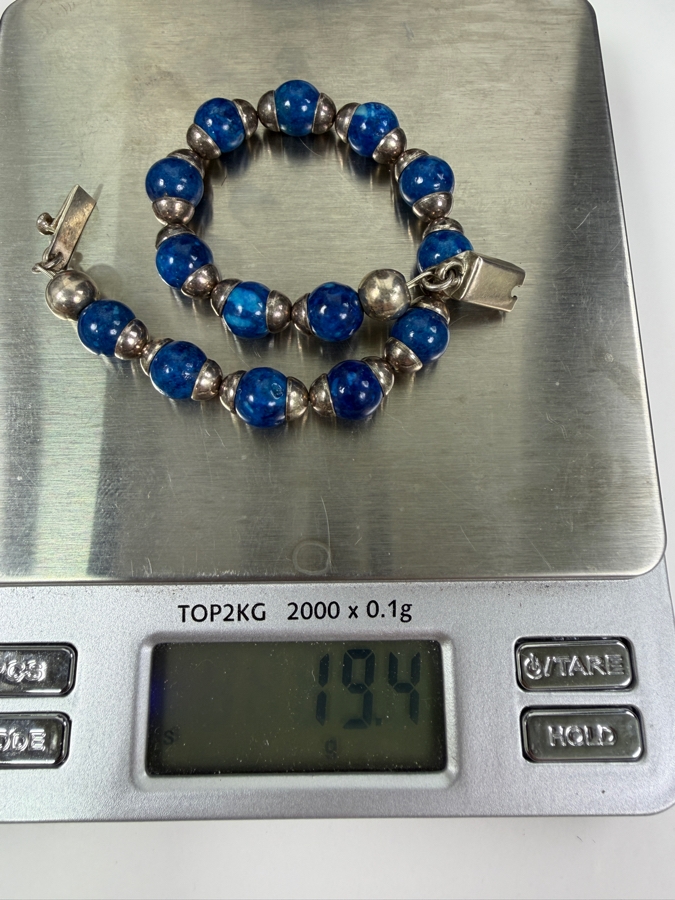 Vintage Mexican Sterling Silver 7' Bracelet 19.4g [Photo 5]