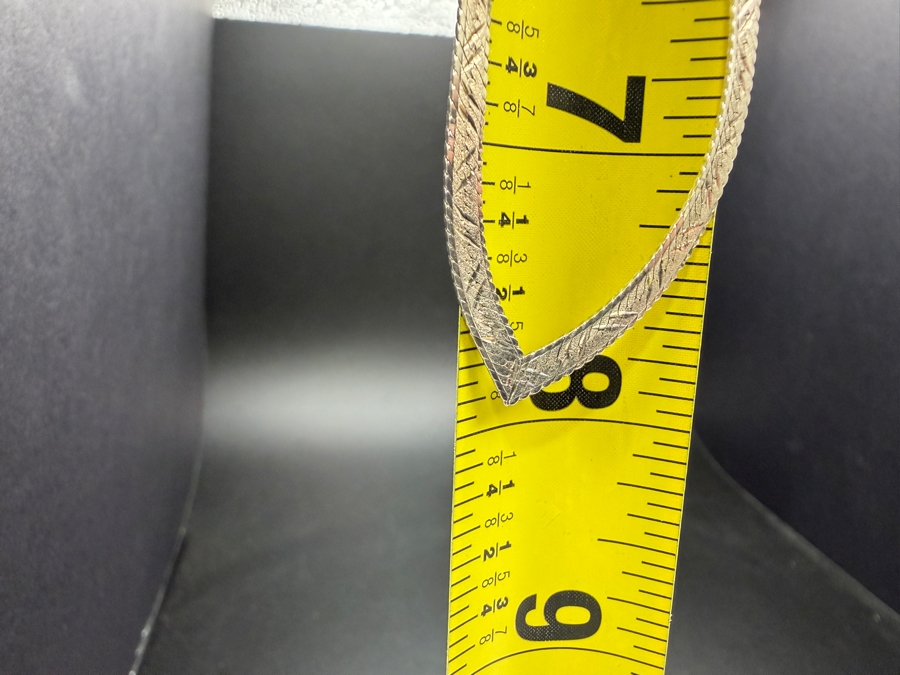 Sterling Silver Italian Herringbone 16' Necklace 7.3g [Photo 6]