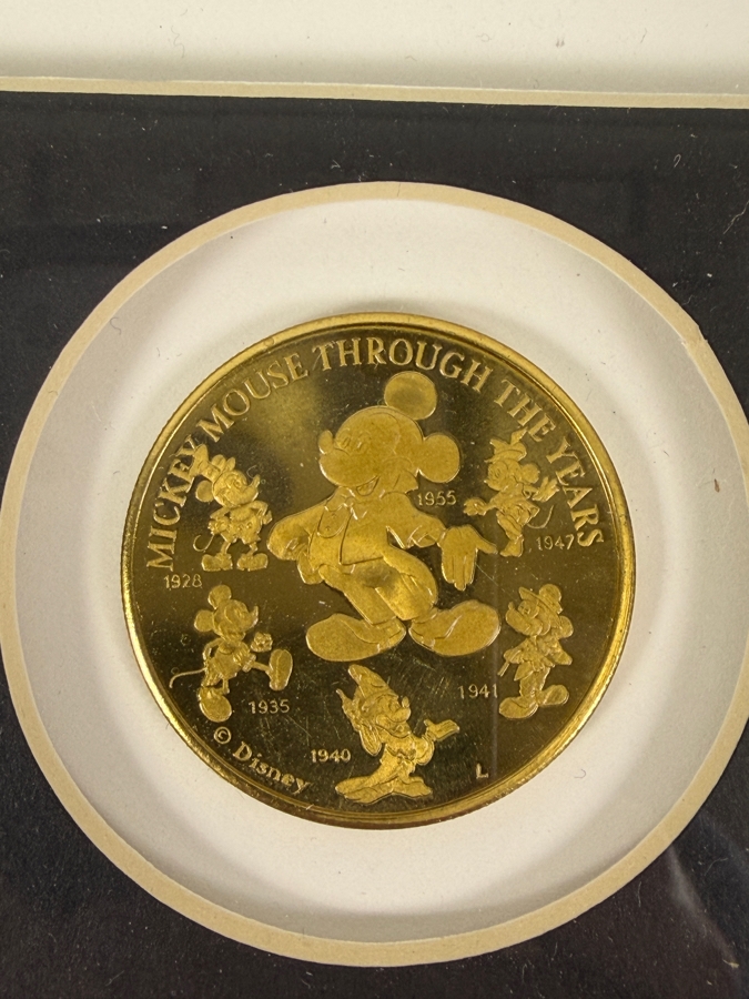 Framed 'Mickey's Progression' Limited Edition Mint Stamps With Medallion 13 X 15 [Photo 4]