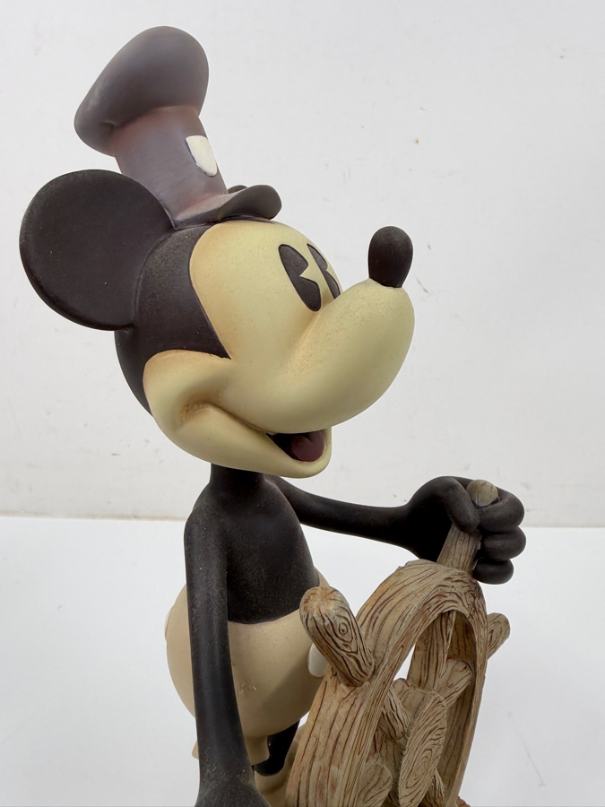 Walt Disney Parks And Resorts Steamboat Willie Bobblehead With Original Box 10'H [Photo 3]