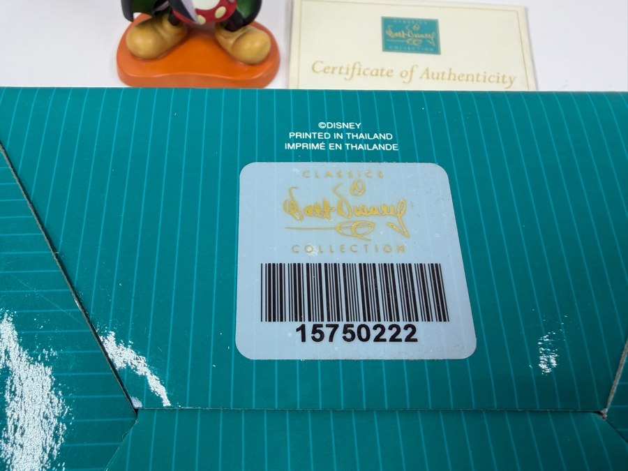 Walt Disney Classics Collection 'On With The Show!' From Walt Disney's Magician Mickey Figurine With Trading Pin And Original Box 5'H [Photo 5]