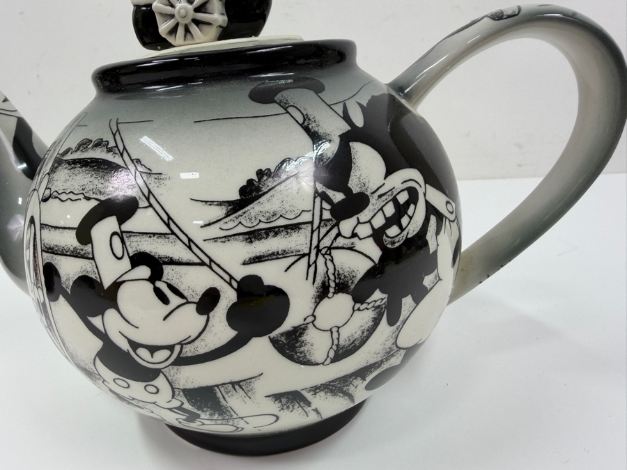 The Disney Character Teapot Collection By Cardew Design 'Steamboat Willie' With Original Box Retailed For $60 [Photo 3]