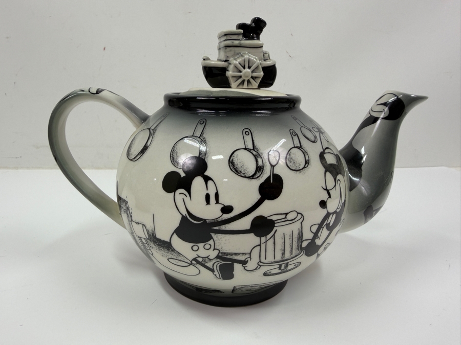 The Disney Character Teapot Collection By Cardew Design 'Steamboat Willie' With Original Box Retailed For $60 [Photo 5]