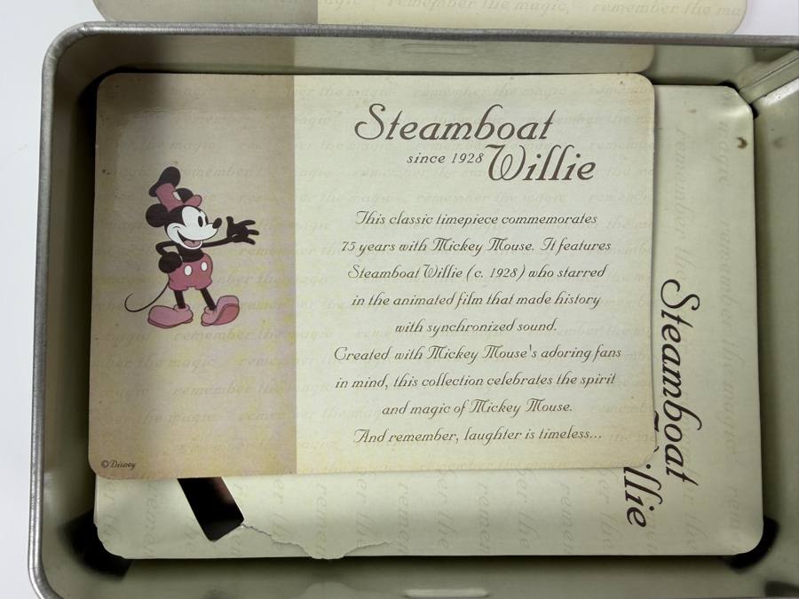 Steamboat Willie Watch With Original Box [Photo 3]