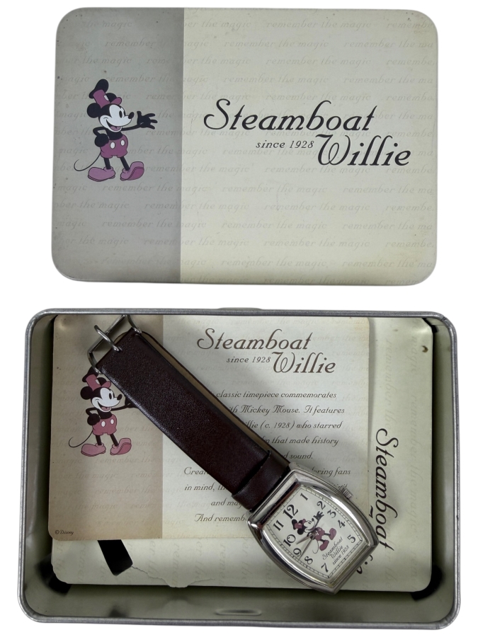 Steamboat Willie Watch With Original Box