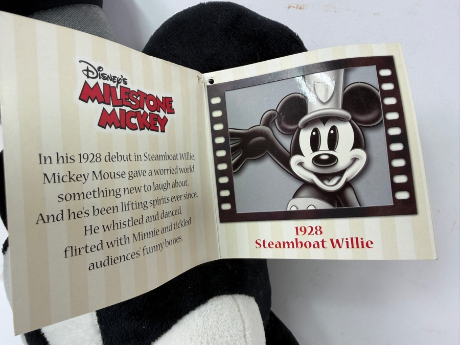 Limited Edition Disney's Milestone Mickey 1928 Steamboat Willie Plush 24'H [Photo 7]