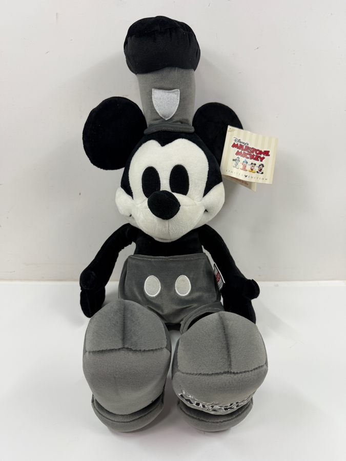 Limited Edition Disney's Milestone Mickey 1928 Steamboat Willie Plush 24'H [Photo 3]