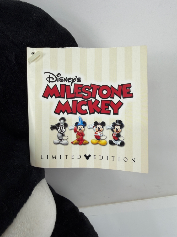 Limited Edition Disney's Milestone Mickey 1928 Steamboat Willie Plush 24'H [Photo 4]