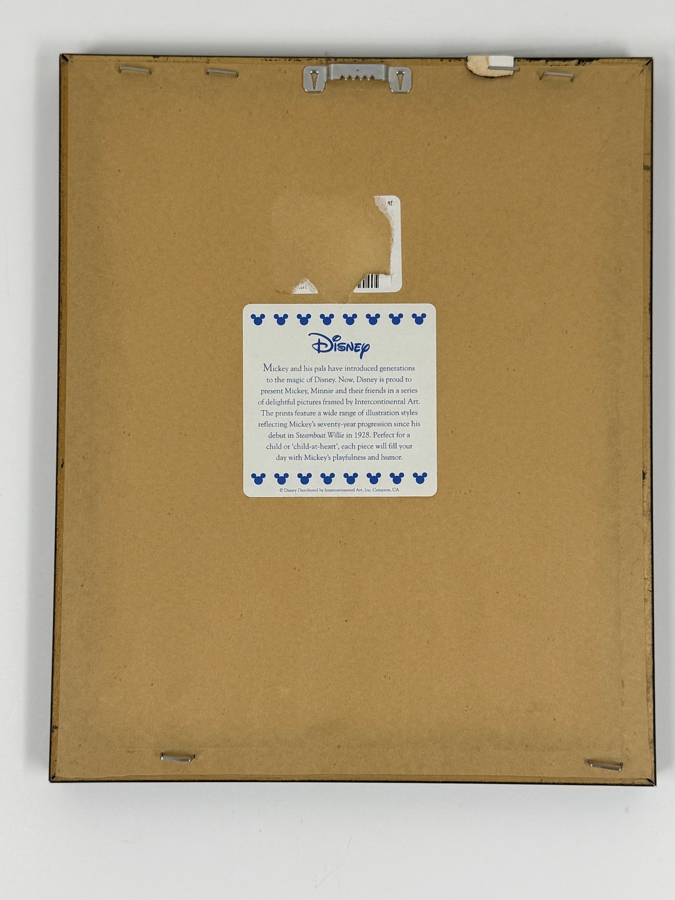 Framed Disney Mickey's Greatest Moments 1928 Steamboat Willie Print 9 X 11 [Photo 2]