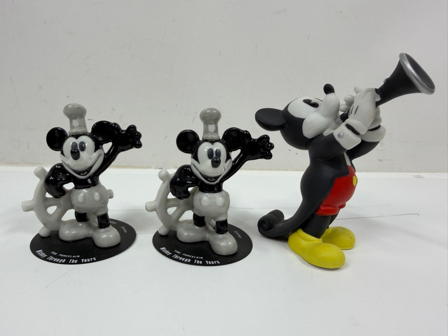 (3) Small Disney Mickey Mouse Figurines 3' - 3.5' [Photo 2]