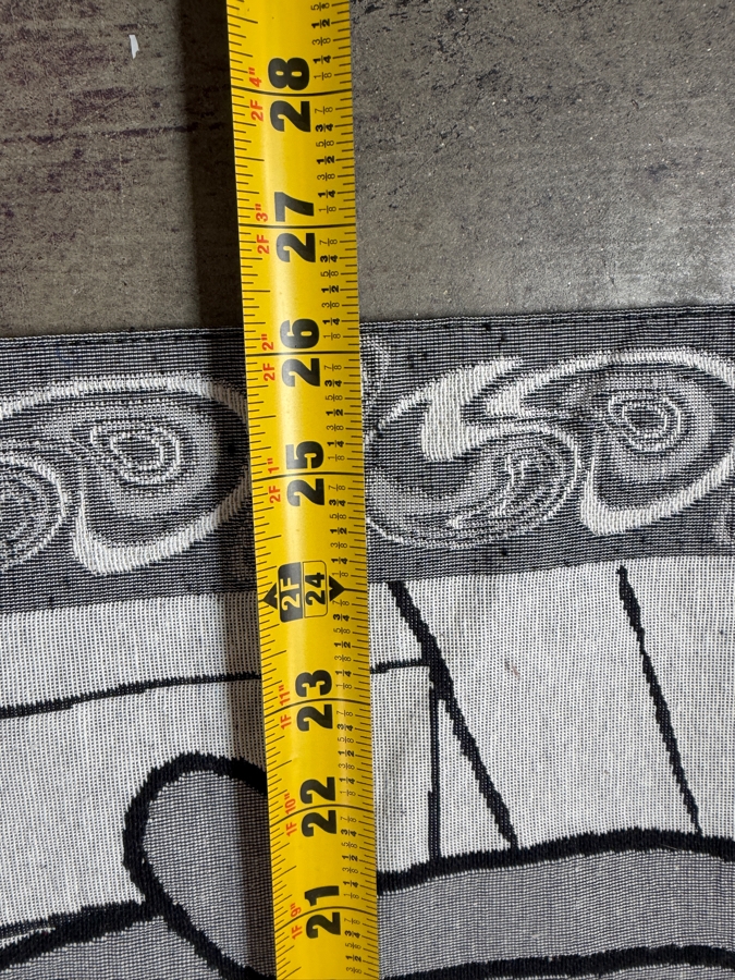 Just Added - Vintage Woven Disney Season's Greetings Mickey And Minnie Mouse Christmas Wall Tapestry With Hanging Hardware 26'W X 36.5'H [Photo 5]