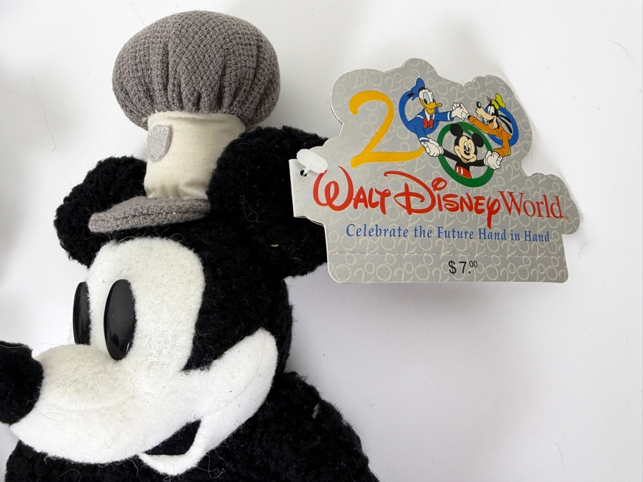 Just Added - Collection Of (4) Walt Disney Steamboat Willie Mickey Mouse Plush Toys - Height Of Larger Plush Is 20'H [Photo 5]