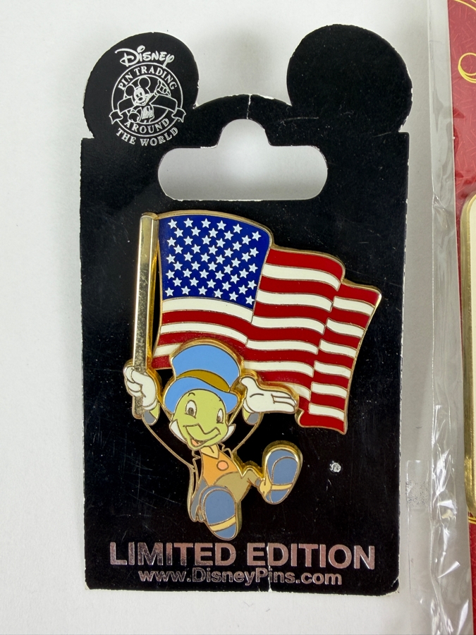 Just Added - Jiminy Cricket Mickey's All American Pin Trading Festival And 60 Years Of Innovation Walt Disney Imagineering Limited Edition Trading Pins [Photo 2]