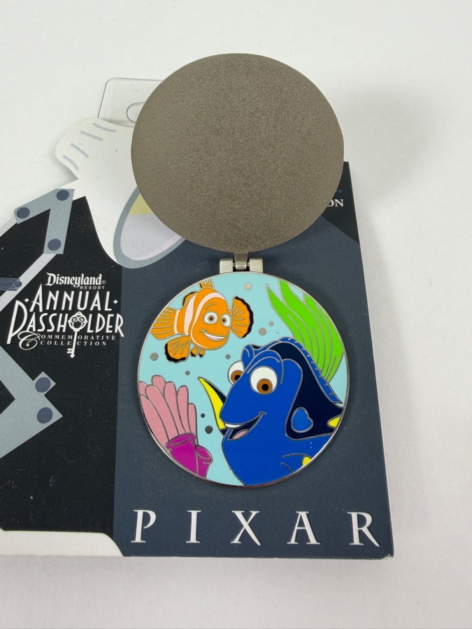 Just Added - Disneyland Annual Passholder Limited Edition Pixar Commemorative Collection Finding Nemo Submarine Voyage Hinged Porthole Trading Pin [Photo 3]