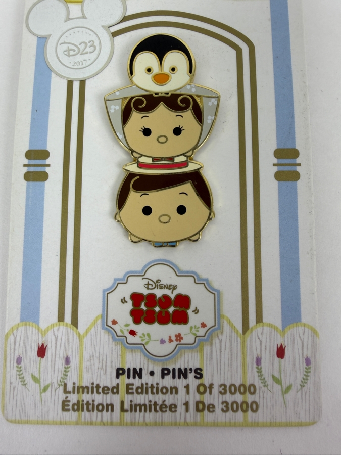 Just Added - D23 Expo 2017 Disney Store Mary Poppins Bert Penguin Tsum Tsum Limited Edition Trading Pin [Photo 2]