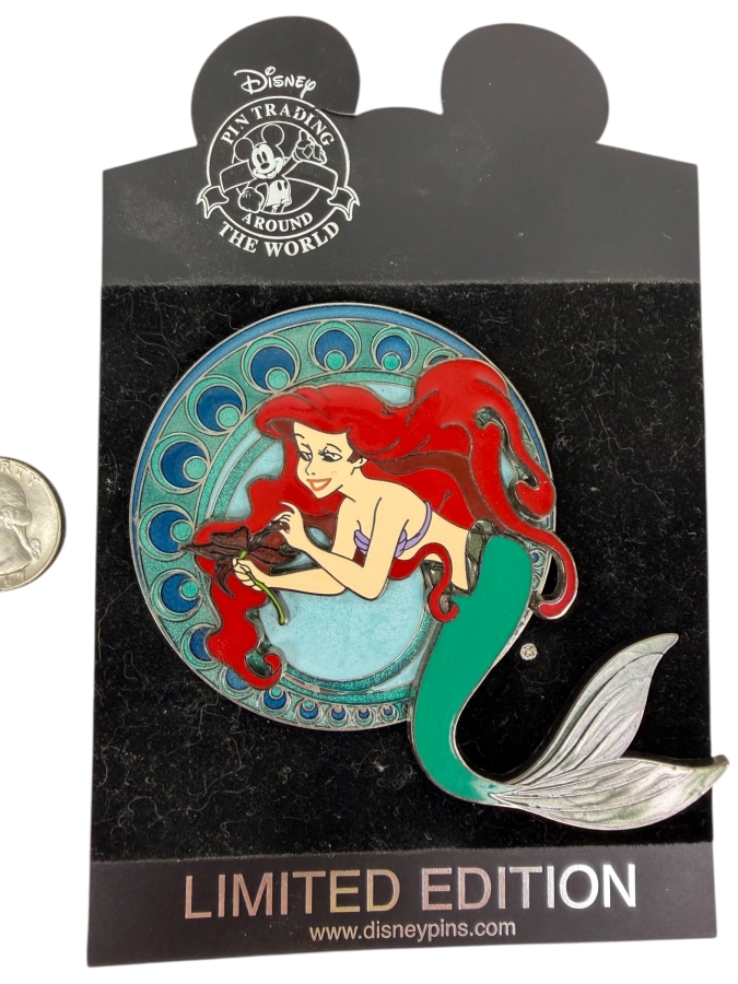 Just Added - Disney Featured Artist Collection 2006 Ariel Grotto Reflections Limited Edition Jumbo Trading Pin