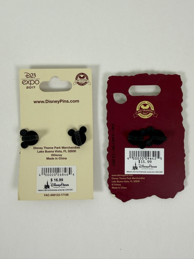 Just Added - Disney Pirates Of The Caribbean 50th Anniversary Limited Edition Commemorative Pin Set Featuring D23 Expo 2017 Exclusive And Disneyland Hinged Treasure Chest Red Gem Design [Photo 5]