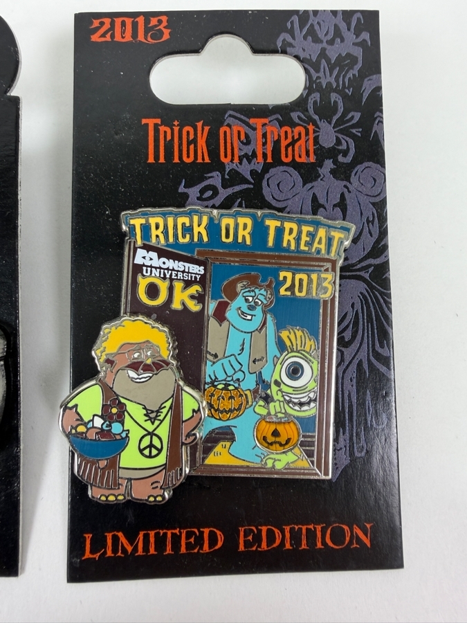 Just Added - Disney Parks Fall 2018 Fox And The Hound Limited Edition Enamel Pin And Pixar Monsters University Trick Or Treat 2013 Limited Edition Enamel Pin [Photo 2]