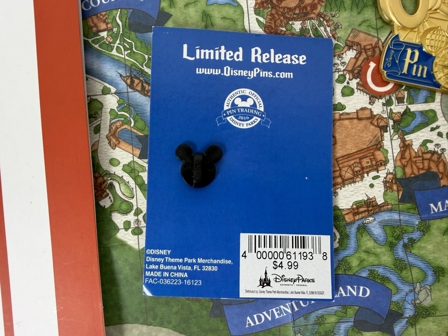 Just Added - Disneyland Resort 2016 PinQuest Scavenger Hunt Starter Adventure Kit With Complete Set Of Six Limited Release Clue Pins And Mickey Mouse QuestEAR Completer Pin [Photo 3]