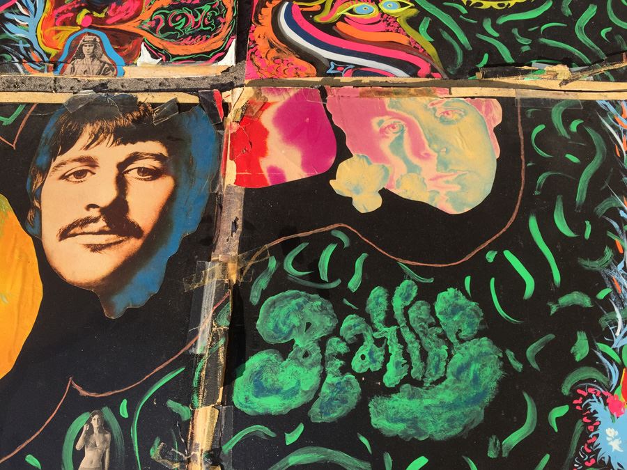 Original 1960's Rock & Roll Psychedelic Collage - 4-Panel Period Piece [Photo 9]