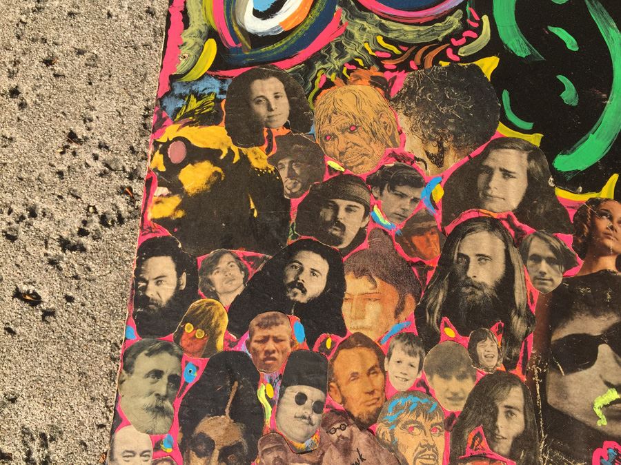 Original 1960's Rock & Roll Psychedelic Collage - 4-Panel Period Piece [Photo 17]
