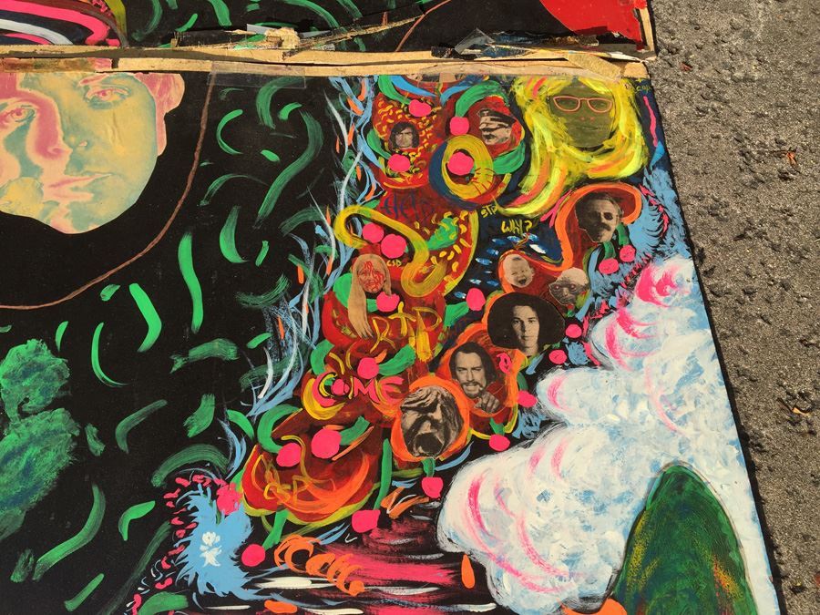 Original 1960's Rock & Roll Psychedelic Collage - 4-Panel Period Piece [Photo 8]