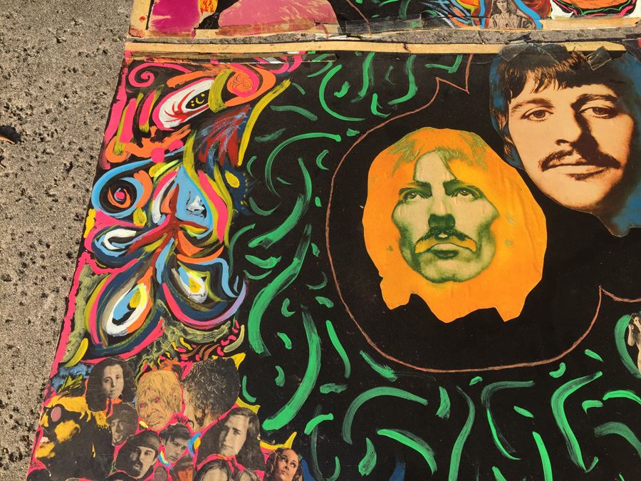 Original 1960's Rock & Roll Psychedelic Collage - 4-Panel Period Piece [Photo 10]