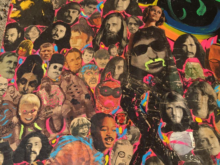 Original 1960's Rock & Roll Psychedelic Collage - 4-Panel Period Piece [Photo 15]