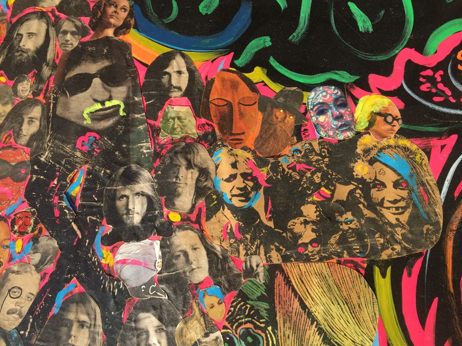 Original 1960's Rock & Roll Psychedelic Collage - 4-Panel Period Piece [Photo 14]