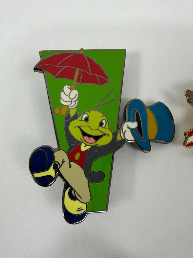Just Added - Disney Auctions LE 1000 Jiminy Cricket, Mickey’s All-American Festival LE 2000 Stitch, WDI 50th Anniversary DCA Sorcerer Mickey LE 1952, And Star Wars 40th Anniversary Stormtrooper Chaser LE 1500 Enamel Pin Collection [Photo 3]