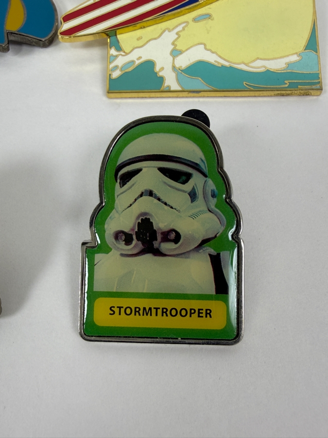 Just Added - Disney Auctions LE 1000 Jiminy Cricket, Mickey’s All-American Festival LE 2000 Stitch, WDI 50th Anniversary DCA Sorcerer Mickey LE 1952, And Star Wars 40th Anniversary Stormtrooper Chaser LE 1500 Enamel Pin Collection [Photo 4]