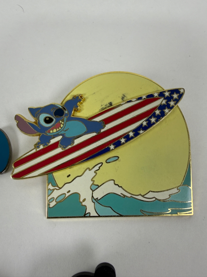 Just Added - Disney Auctions LE 1000 Jiminy Cricket, Mickey’s All-American Festival LE 2000 Stitch, WDI 50th Anniversary DCA Sorcerer Mickey LE 1952, And Star Wars 40th Anniversary Stormtrooper Chaser LE 1500 Enamel Pin Collection [Photo 2]