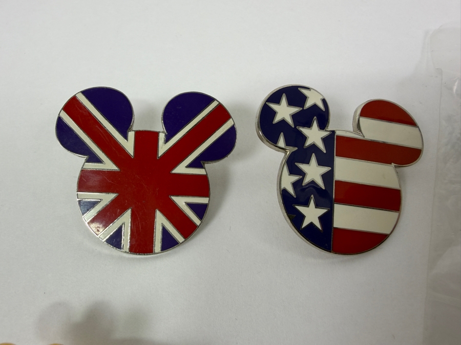 Just Added - Disney World Pin Trading Society Master Pin Trader, 2007 Year Of A Million Dreams Disneyland Resort Mickey, Disneyland Resort 2004 Independence Day Stitch, Disneyland Matterhorn Bobsleds Mickey, And United Kingdom/USA Mickey Icon Flag Enamel  [Photo 5]