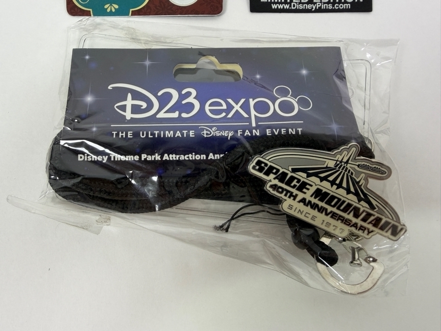 Just Added - D23 Expo 2017 Art Of Snow White Limited Edition 3000, 2005 Disney Parks Pixar Block Party Bash Limited Edition, And D23 Expo 2017 Space Mountain 40th Anniversary Since 1977 Lanyard Medallion Collection [Photo 4]
