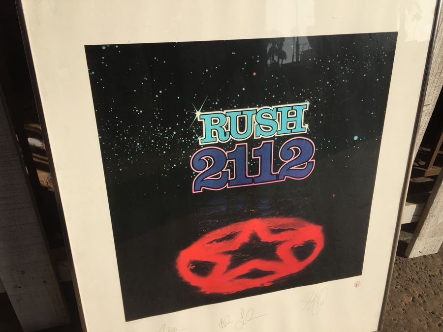 Rush 2012 Print Plate Signed & Framed Numbered 2028/2500 [Photo 2]