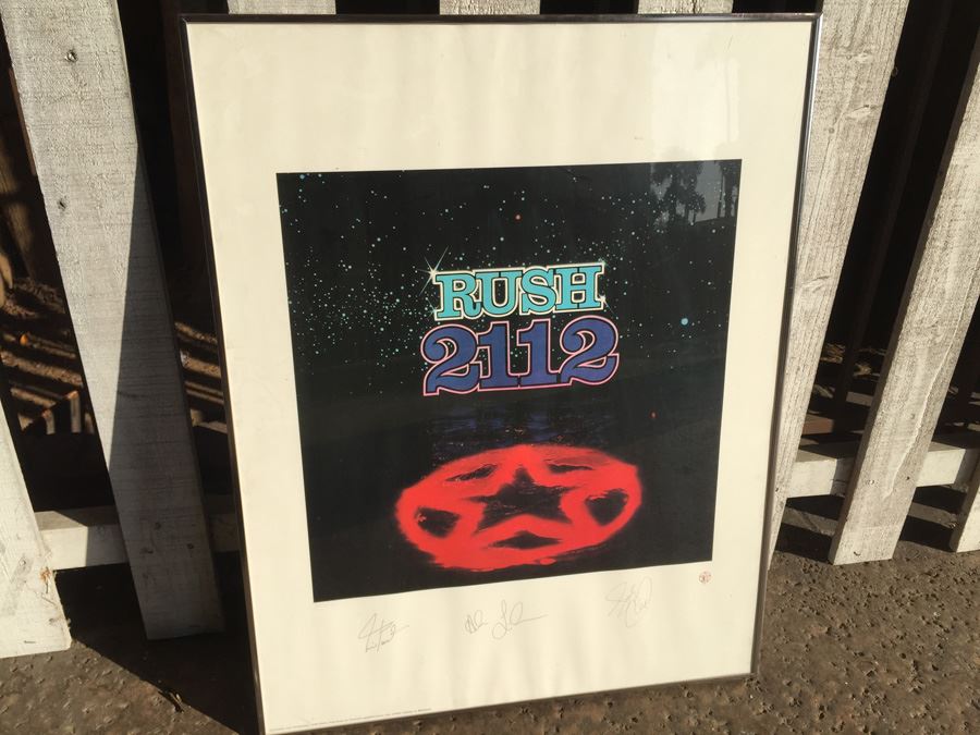 Rush 2012 Print Plate Signed & Framed Numbered 2028/2500 [Photo 1]