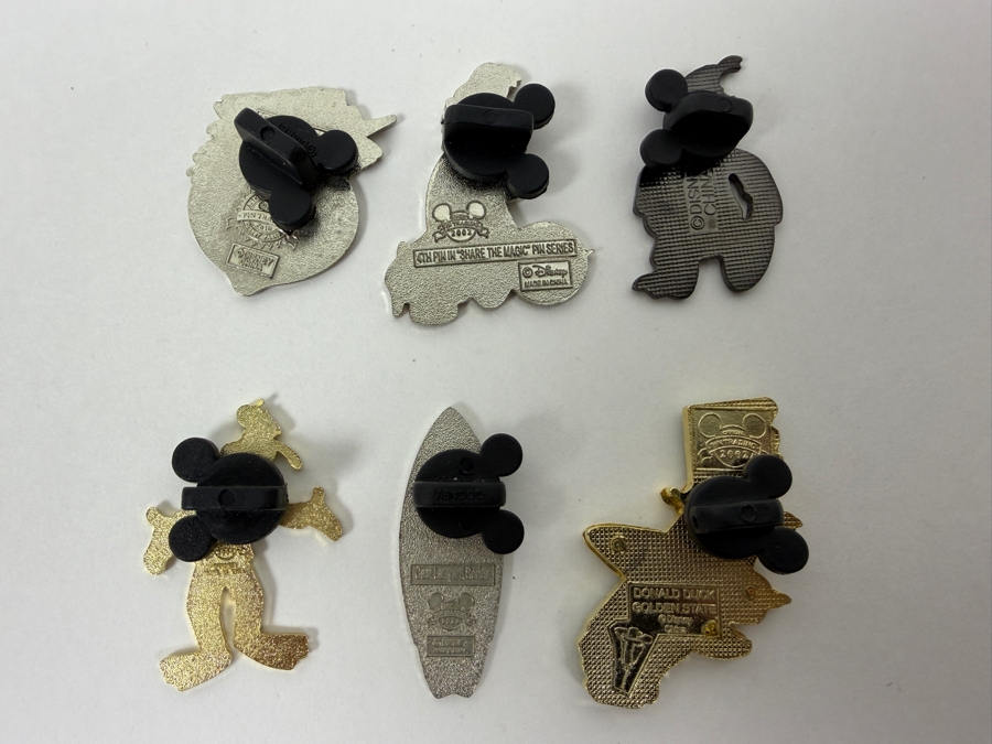 Just Added - Disney Pins: 2017 Shanghai Disney Halloween Donald, 2004 Disneyland Cast Lanyard Unbirthday Donald, 2005 Goofin' Around Googly Eyes Donald, And 2005 Snowball Fight Spinner Donald Enamel Pin Set [Photo 7]