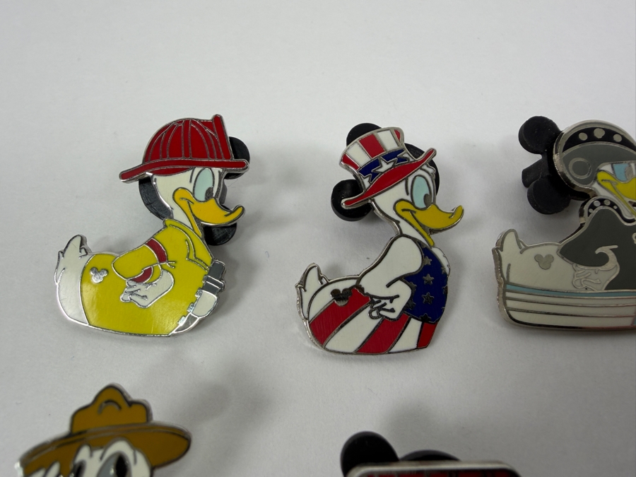 Just Added - Disney Pins: 2007 Hidden Mickey Rubber Duck Occupations, 1999 Millennium Countdown Ichabod & Mr. Toad, 2002 Travel Company Donald In Red Car, And Various Donald Duck Adventure Enamel Pin Collection
 [Photo 6]