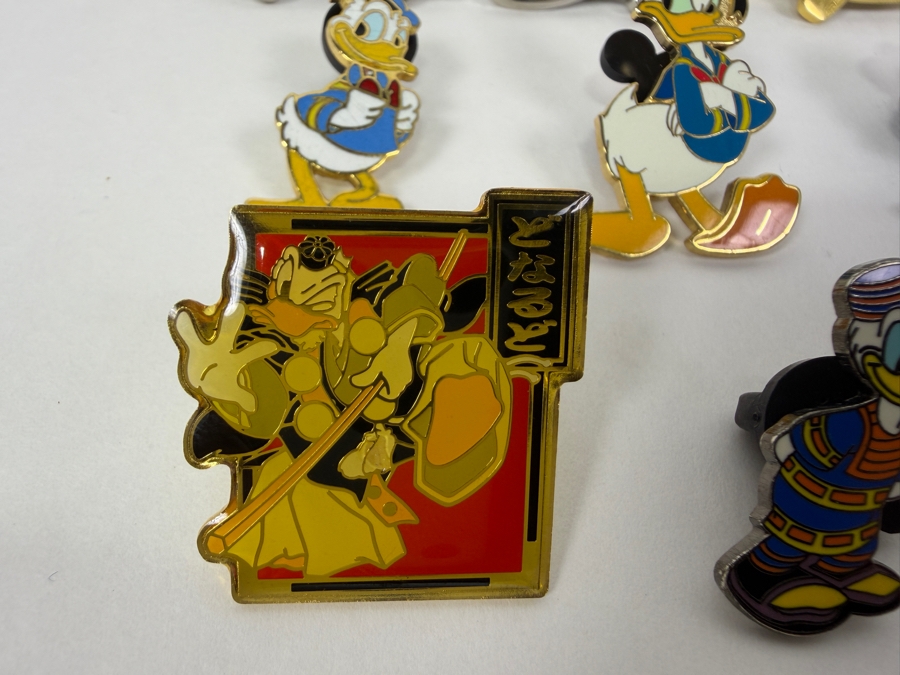 Just Added - Donald Duck Enamel Pin Collection Featuring Hidden Mickey Cars, Airplanes, Kabuki Warrior, And Sherlock Holmes Designs
 [Photo 2]