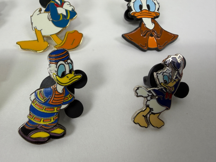 Just Added - Donald Duck Enamel Pin Collection Featuring Hidden Mickey Cars, Airplanes, Kabuki Warrior, And Sherlock Holmes Designs
 [Photo 3]