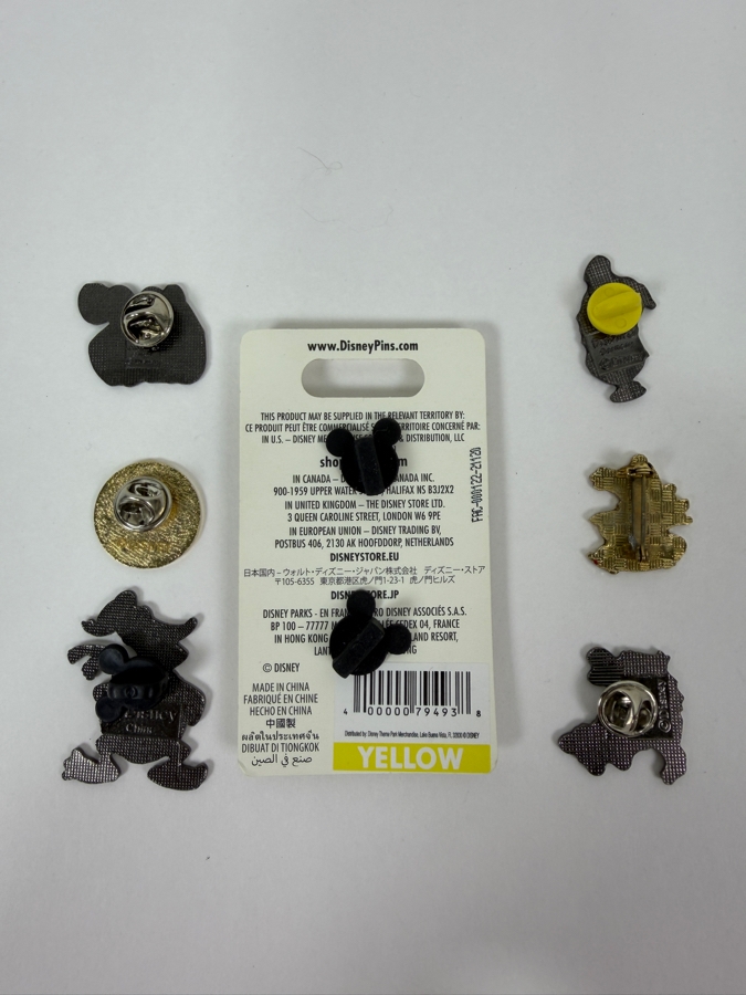 Just Added - Disney Pins: 2011 'Fowl Mood' Donald Duck Spinner, 1930s-Style Long-Necked Donald, Weightlifter Donald, Gold-Toned Donald Face, And Various Vintage Character Enamel Pin Collection [Photo 7]