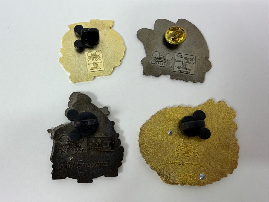 Just Added - Disneyland Resort 2004 April Fool’s Day Donald Duck LE 2000, 2002 Halloween Donald Ghost LE 2000, 2006 St. Patrick’s Day Scrooge McDuck LE 1000, And 2007 St. Patrick’s Day Donald Duck Fiddle LE 750 Enamel Pin Collection [Photo 6]