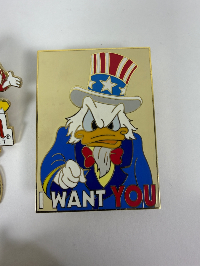 Just Added - Disney Limited Edition Pins: 2004 Submarine Voyage LE 1500, 2006 April Fool's LE 1500, Uncle Sam LE 500, 2008 Half Marathon LE 2000, And Huey, Dewey, And Louie American Flag LE 250 Enamel Collection [Photo 4]