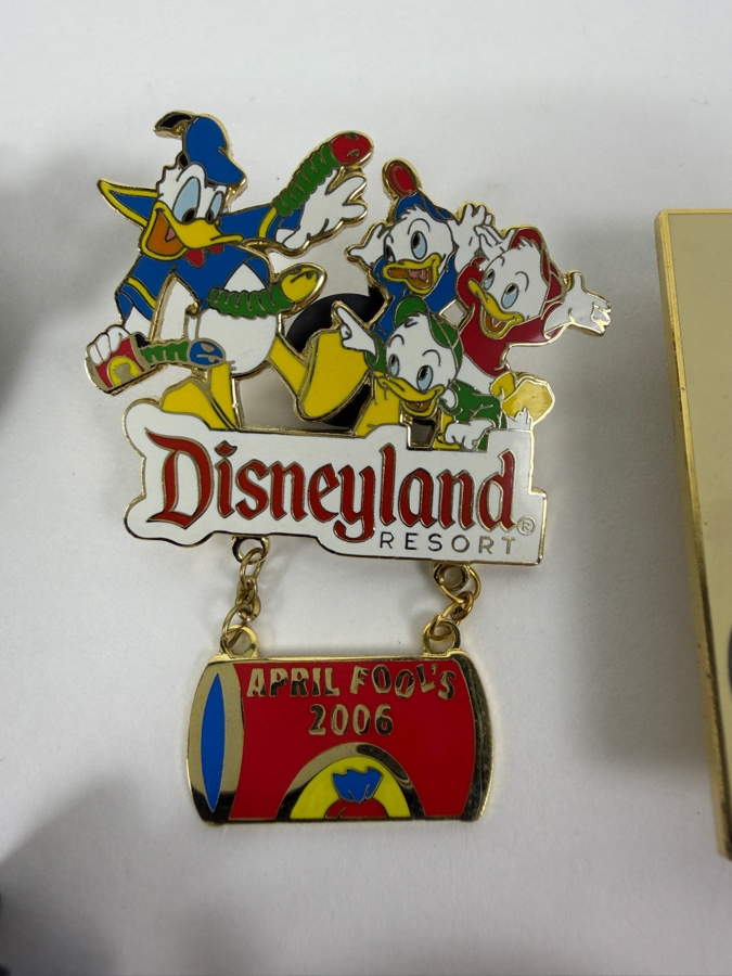 Just Added - Disney Limited Edition Pins: 2004 Submarine Voyage LE 1500, 2006 April Fool's LE 1500, Uncle Sam LE 500, 2008 Half Marathon LE 2000, And Huey, Dewey, And Louie American Flag LE 250 Enamel Collection [Photo 3]