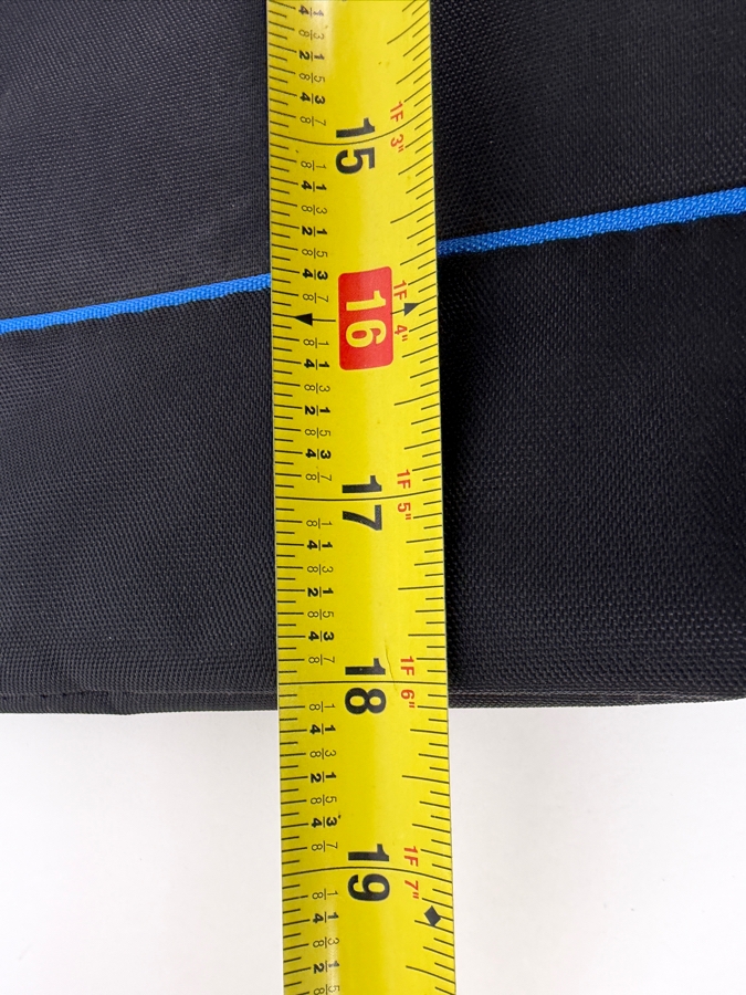 Just Added - Disney D23 Expo 2017 The Ultimate Fan Event American Tourister Black Canvas Tote Bag With Blue Piping And Zipper Accent [Photo 3]