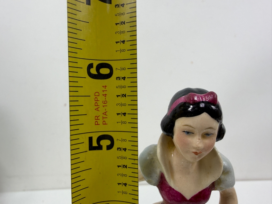 Just Added - Vintage 1950s Goebel Germany Walt Disney Snow White And The Seven Dwarfs Porcelain Figurine Collection Featuring Sneezy, Bashful, Sleepy, Dopey, Happy, Grumpy, And Doc With Original Foil Labels 3'H - 6'H [Photo 29]