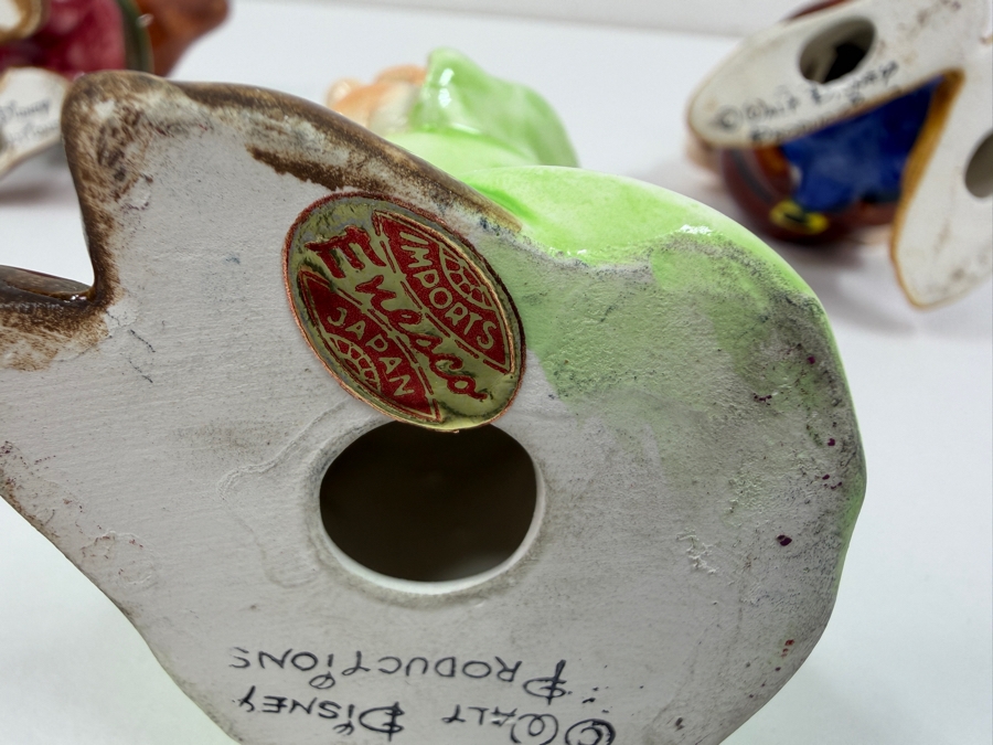 Just Added - Vintage 1950s Goebel Germany Walt Disney Snow White And The Seven Dwarfs Porcelain Figurine Collection Featuring Sneezy, Bashful, Sleepy, Dopey, Happy, Grumpy, And Doc With Original Foil Labels 5'H [Photo 12]