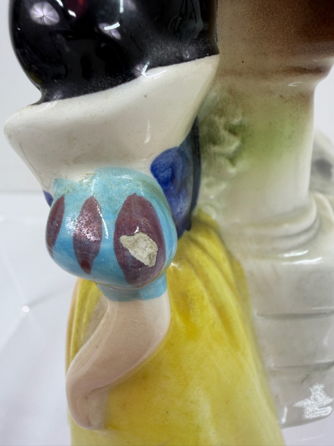 Just Added - Vintage 1960s Enesco Walt Disney Productions Snow White Doc’s Storage Barrel Ceramic Pencil Sharpener And Holder Made In Japan 5'H [Photo 4]