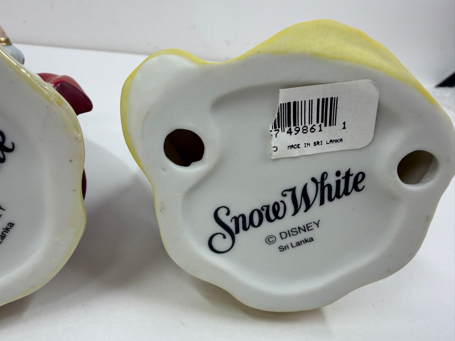 Just Added - Vintage Walt Disney Snow White Porcelain Figurine Collection Made In Sri Lanka Featuring Two Snow White Princess Variants And The Wicked Witch Hag 5' - 6'H [Photo 8]