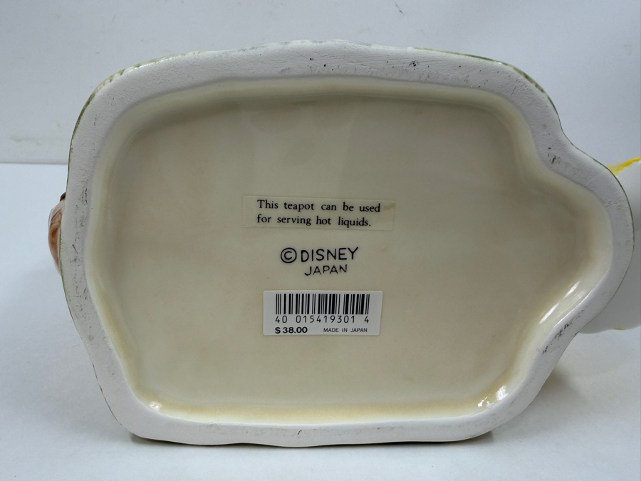 Just Added - Vintage Disney Japan Snow White And The Seven Dwarfs Cottage Ceramic Teapot Featuring Snow White Handle And Dopey Lid 8'H [Photo 6]